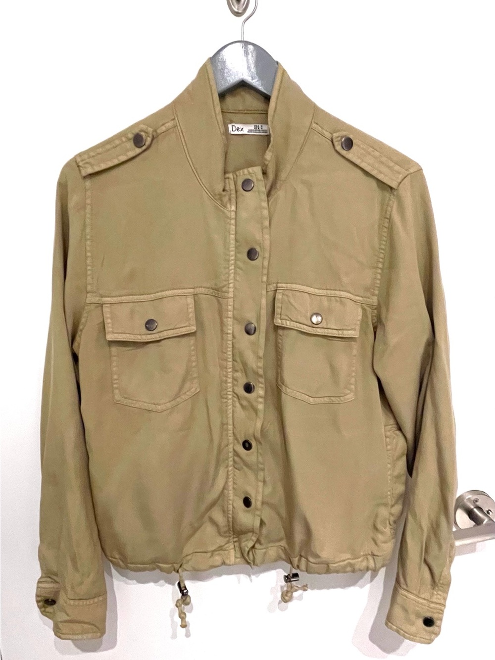 Dex Women's Tan Military-Style Summer Jacket